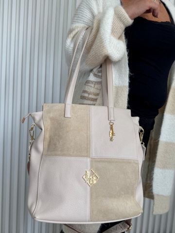 Dámská velká béžová kabelka Island značky Laura Biaggi