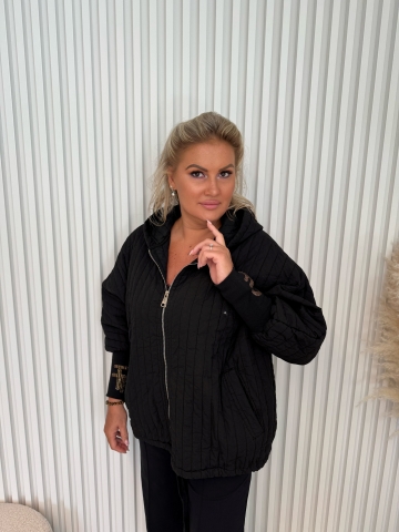 Dámská černá přechodová bunda Lux značky paparazzi Fashion
