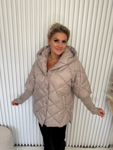 Dámská zimní bunda Boa značky Paparazzi Fashion v mocca barvě