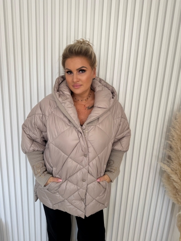 Dámská zimní bunda Boa značky Paparazzi Fashion v mocca barvě