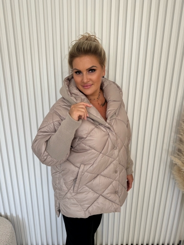 Dámská zimní bunda Boa značky Paparazzi Fashion v mocca barvě