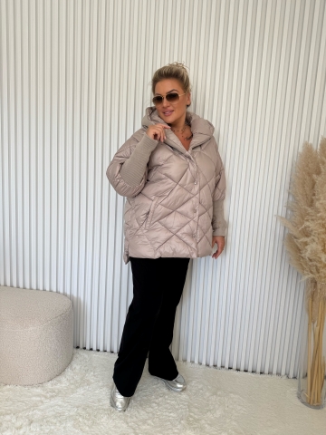 Dámská zimní bunda Boa značky Paparazzi Fashion v mocca barvě