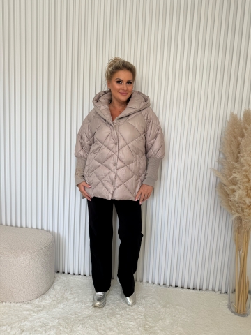 Dámská zimní bunda Boa značky Paparazzi Fashion v mocca barvě