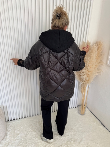 Dámská zimní bunda Boa značky Paparazzi Fashion v černé barvě
