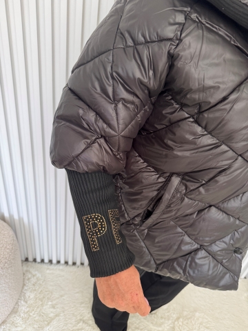 Dámská zimní bunda Boa značky Paparazzi Fashion v černé barvě