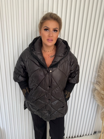 Dámská zimní bunda Boa značky Paparazzi Fashion v černé barvě