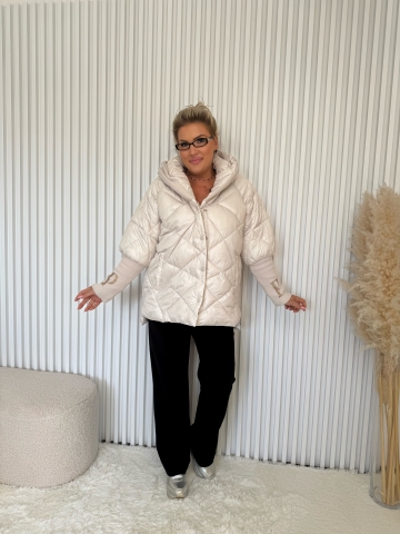 Dámská zimní smetanová bunda Boa značky Paparazzi Fashion