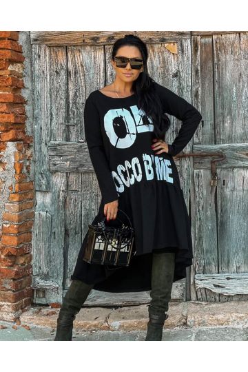 Dámské stylové šaty Maroko značky Zocco v černé a růžové barvě