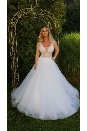 Dámské svatební dlouhé šaty ROMI značky NATALI