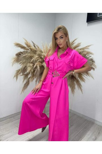 Dámský luxusní overal Lyla v úžasné růžové barvě značky Paparazzi Fashion